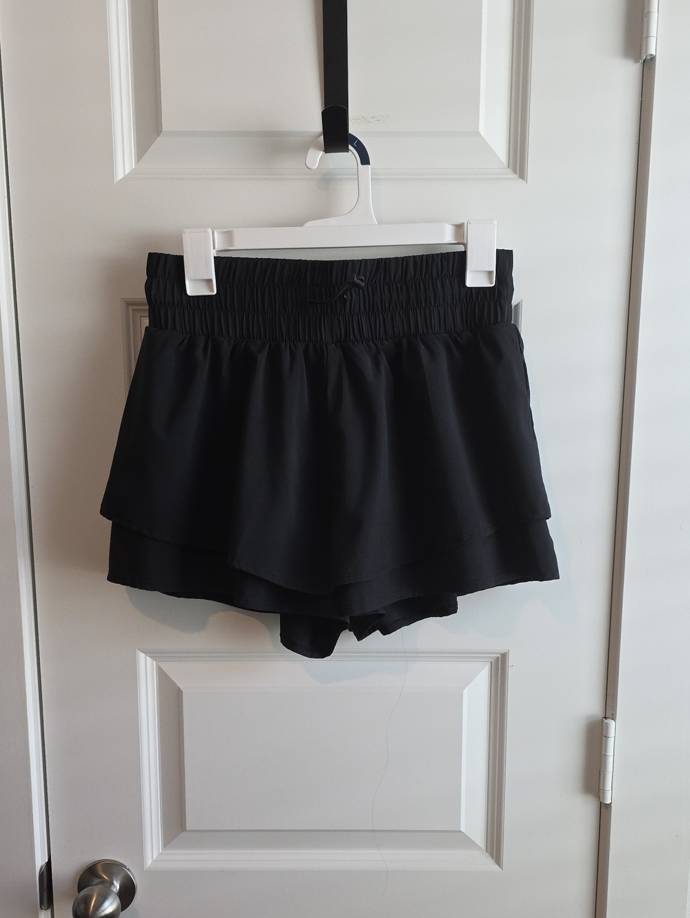 JoyLab Black Women's Layered Athletic Shorts Smalk G225